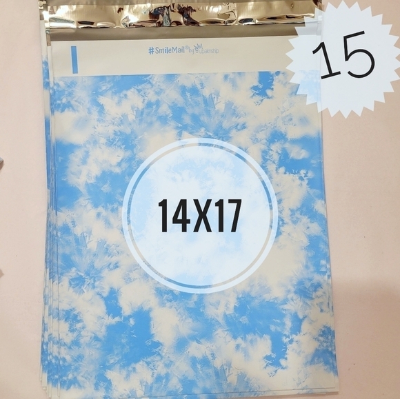 35 PIECE Cloud Tie Dye Poly Mailer Bundle - Picture 2 of 6